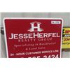 Image 2 : Jesse Herful Realty Metal 2 Sided Sign 20" x 24"  & 2 More Signs - Foreclosure + Phone #