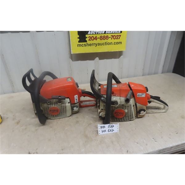 2 Stihl Chainsaws ; MT 310 + MS 270 - Both NO Bar + Not Running