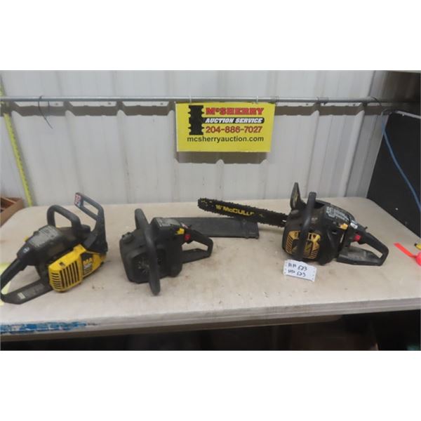 McCulloch 35cc Chainsaw, MCC 3200 + Parts of one - Chainsaws as is !