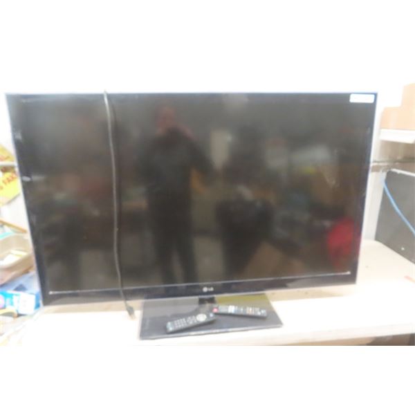 LG Flat Screen 54" TV with 2 Remotes