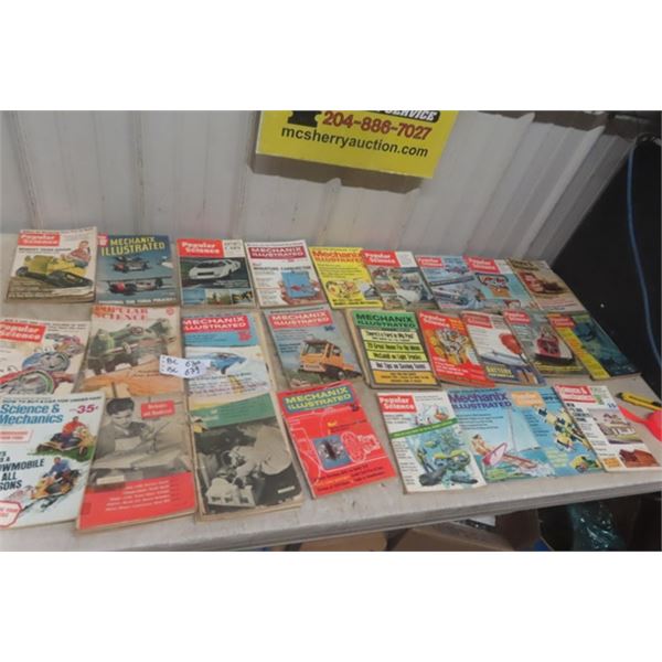 26 Popular Science/ Mechanics Illustrated Magazine- 1949 + Up