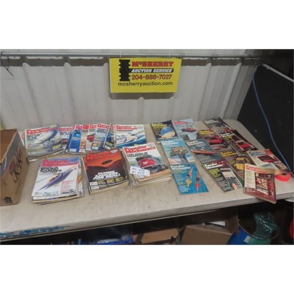 61 Popular Mechanics Magazines 1970's + 90s