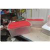Image 3 : 6 Storage Tubs with Lids 