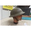 Image 3 : Canadian Military Helmet with Leather Inside Inlay + Strap 