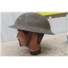 Image 4 : Canadian Military Helmet with Leather Inside Inlay + Strap 