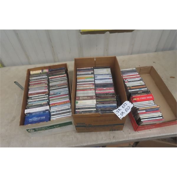 Approximately 200 Music CDs