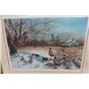 Image 2 : Framed Print Limited Edition Winter Forage by Wayne Willis- Signed 28"×34"