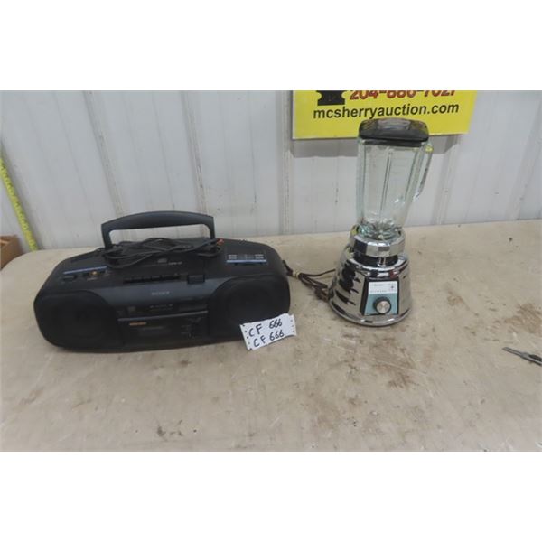 Sony CD/ Radio Combo CFD-17 & Osterize Blender