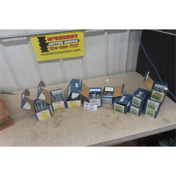 Lag Bolts, Drill + Tap Screws, Washers, New Hardware 