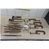 Image 1 : 8 C-Clamps, Files, Wire Brush,  Rasps