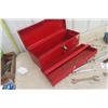 Image 6 : Metal Tool Box, Odds n Ends of Wrenches, Tap + Dies