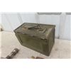Image 3 : Metal Military  Ammo Box,  Old Pipe Wrench, Brass Level