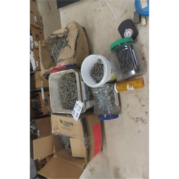 Quantity of Nails- 2.5" + 3" , Staples, Roofing Nails plus more