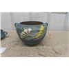 Image 4 : 2 Pieces of Roseville Pottery ; 6" Floral Bowl + 10" Matching Bowl - See Last Picture for Numbers