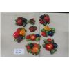 Image 1 : 9 Pieces of Assorted Chalkware Fruit