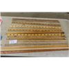 Image 1 : 14 Assorted Wooden Yard Sticks ; Ford, Shell, Sherwin Williams, Toledo Steel, Wesley Auto plus more 