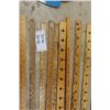 Image 4 : 14 Assorted Wooden Yard Sticks ; Ford, Shell, Sherwin Williams, Toledo Steel, Wesley Auto plus more 