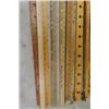 Image 7 : 14 Assorted Wooden Yard Sticks ; Ford, Shell, Sherwin Williams, Toledo Steel, Wesley Auto plus more 