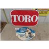 Image 1 : Aluminum Toro Sign 18" x 30" , BF Goodrich Cardboard Tire Insert Sign 16" x 18.5" 