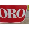 Image 6 : Aluminum Toro Sign 18" x 30" , BF Goodrich Cardboard Tire Insert Sign 16" x 18.5" 