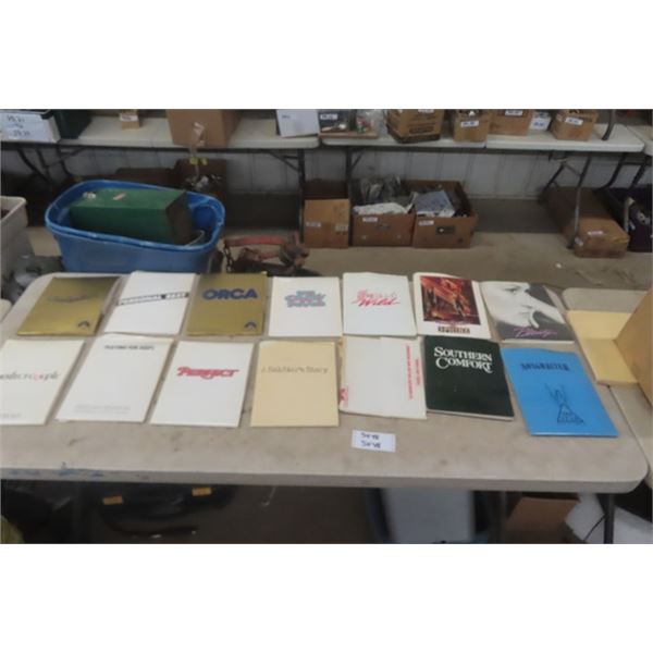 14 Assorted Movie Press Kits ; B+W Promo Pictures, Cast List, Plot, Overview, Biographies, Productio