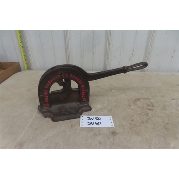Empire Tobacco Company #2 Tobacco Cutter - Cast Iron