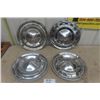 Image 1 : 4 Vintage Chrome Chevrolet Hub Caps - 55- 57 ??