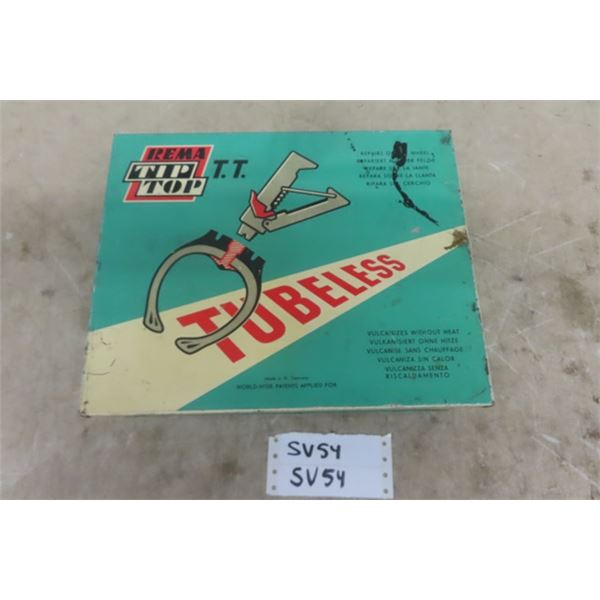 Rema Tip Top Tubeless Tire Repair Kit Tin Box 3" x 9.5" x 12" 