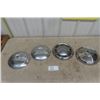 Image 1 : 4 Assorted Chevrolet Hub Caps - Chrome ; 2 For Corvair + 2 Others