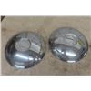 Image 2 : 4 Assorted Chevrolet Hub Caps - Chrome ; 2 For Corvair + 2 Others