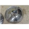 Image 5 : 4 Assorted Chevrolet Hub Caps - Chrome ; 2 For Corvair + 2 Others