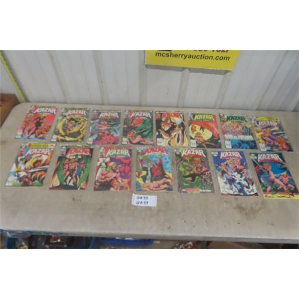 Kazar The Savage Comics #1-15 Marvel