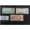 Image 1 : 1967 + 1973 $1.00 & 1986 $2.00 Canadian Uncirculated Bills 