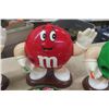 Image 3 : Assorted M+M Collectibles ; 3 Dispenser, 3 Covered M+M Shaped Bowls, Race Car Card