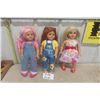 Image 1 : 3 American Girl 18" Dolls - New Without Boxes - 2 with Tattoos