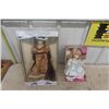 Image 1 : 2 Collector Dolls ; Keepsake Memories 17" Doll in Box + Animated Musical Doll 12" 