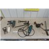 Image 1 : 1/2" Corded Impact Drill, Makita Corded Disc Grinder, Hand Saw, Torque Wrench, plus more 