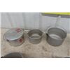 Image 2 : 9 Aluminum Military Camp Cookware Items with Handles