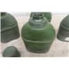 Image 5 : Lot of 6 Military Plastic  + Aluminum Canteens - Made in Canada ' Dew' 