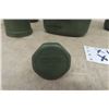 Image 6 : Lot of 6 Military Plastic  + Aluminum Canteens - Made in Canada ' Dew' 