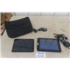 Image 1 : 2 Toshiba Tablets - Large One is Cracked but Works - Includes Bag + Chargers