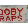 Image 3 : Steel ' Booby Trap' Sign 12" x 24"