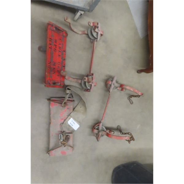 2 Heavy Duty Overhead Cable Carriers with Platforms - Carrier is 28" Long 