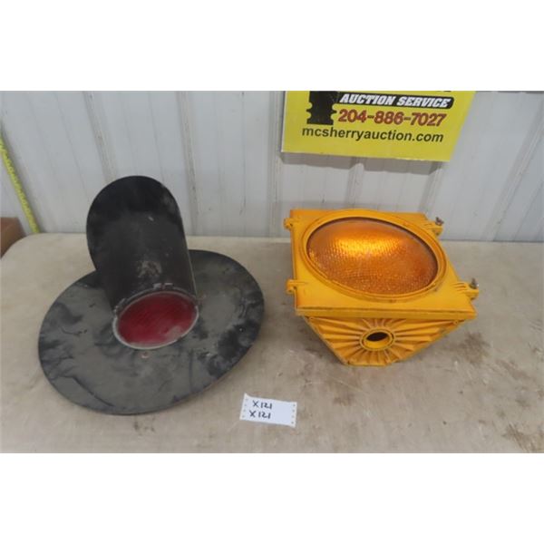 Railway Warning Light 20" Wide , Yellow Plastic Road Hazard Light