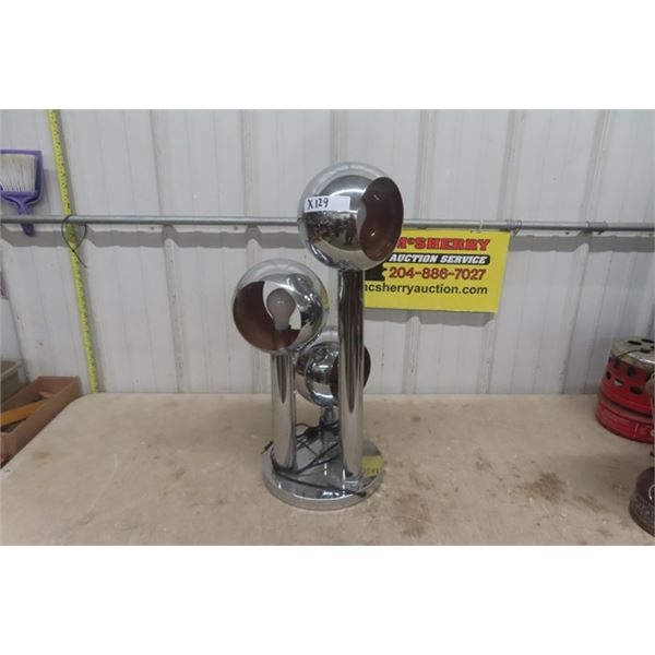Funky Chrome 3 Head Lamp 27" Tall 