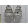 Image 3 : 2 Pairs of Metal Snowshoes + Assorted Straps