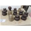 Image 1 : 12 Assorted Porcelain + Glass Insulators