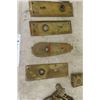 Image 7 : Assorted Brass / Copper Door Hardware, Plates, Knocker Base, Pad Lock