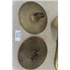 Image 2 : Pair of Brass Marching Band Cymbals, Brass Horn - Wall Hanger