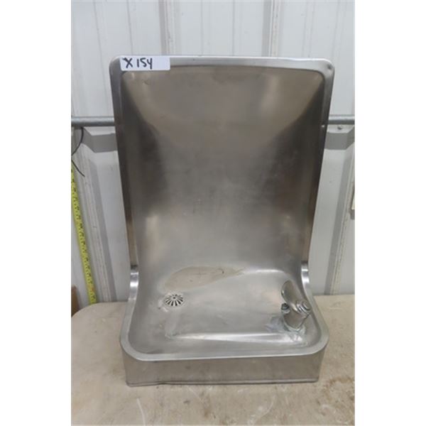 Stainless Steel Water Fountain Base - Could Be Converted to Urinal 